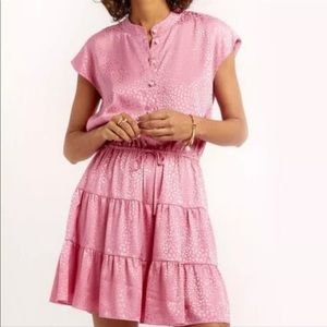 Rebecca Minkoff pink jacquard dress